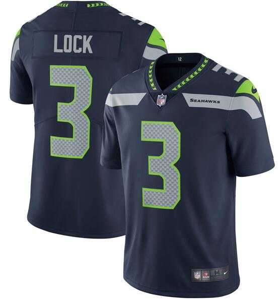 Nike Seahawks Men & Women & Youth 3 Drew Lock Navy Vapor Limited Jersey,We sell and wholesale Nike Seahawks Men & Women & Youth 3 Drew Lock Navy Vapor Limited Jersey on line form chian!